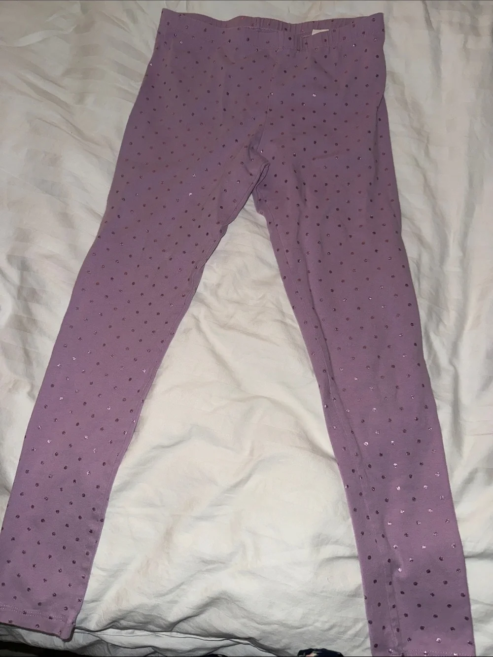 The Children's Place Lavender Leggings with Metallic Dots